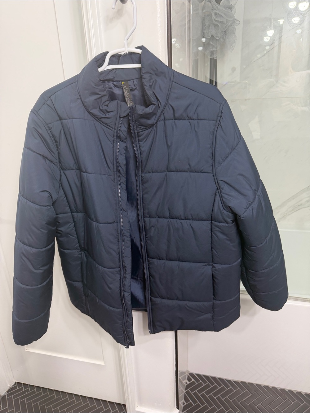 Zella Men's Navy Quilted Puffer Jacket